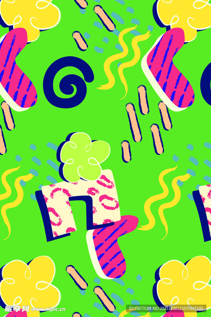 多彩冰淇淋图案背景