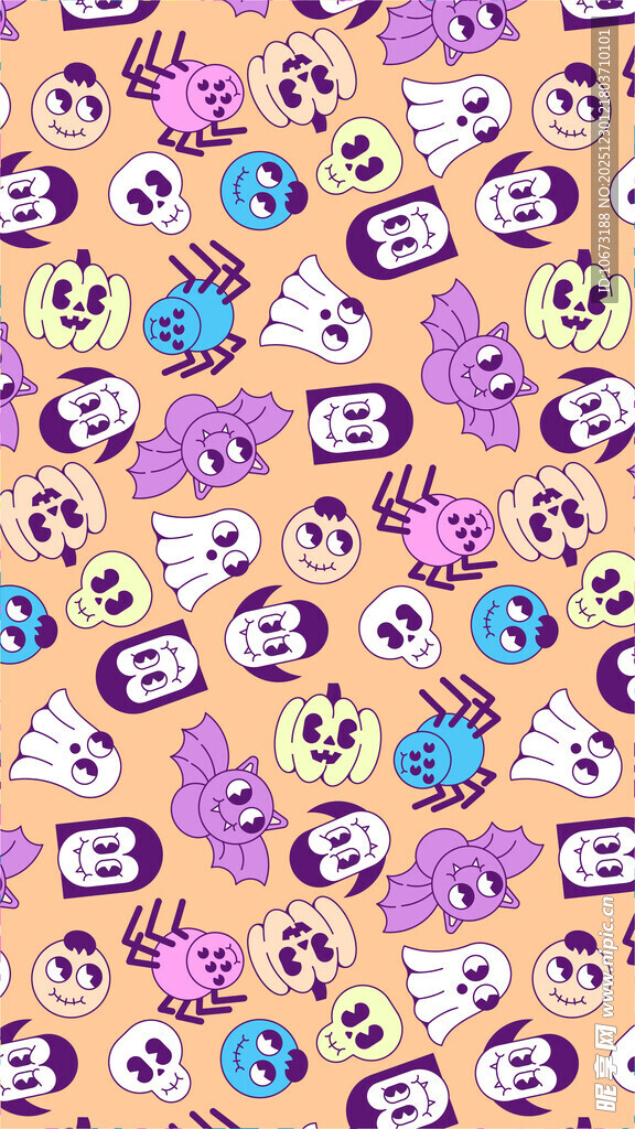 卡通动物图案背景