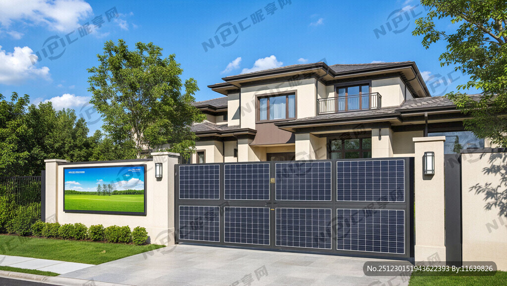 别墅光伏门头广告