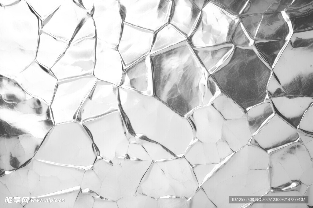 破碎的玻璃纹理画面