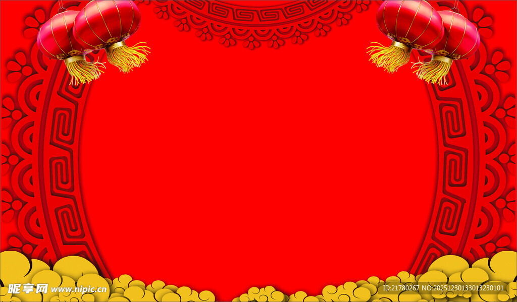 喜庆红色装饰背景