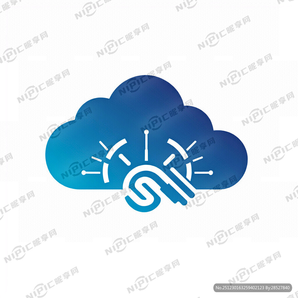 制作一个LOGO：原素为云