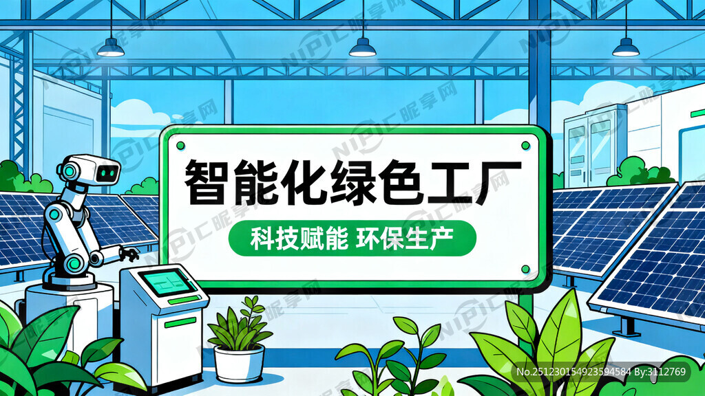 智能化、绿色工厂车间宣传牌