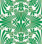 绿色植物花纹装饰图案