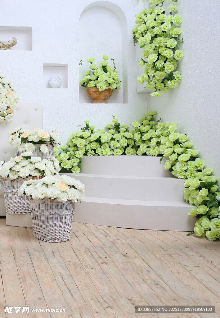 室内绿植装饰的清新角落