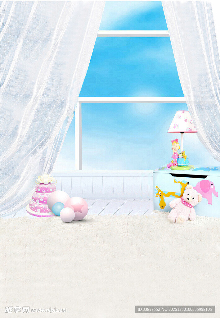 梦幻窗边的甜美装饰摆件