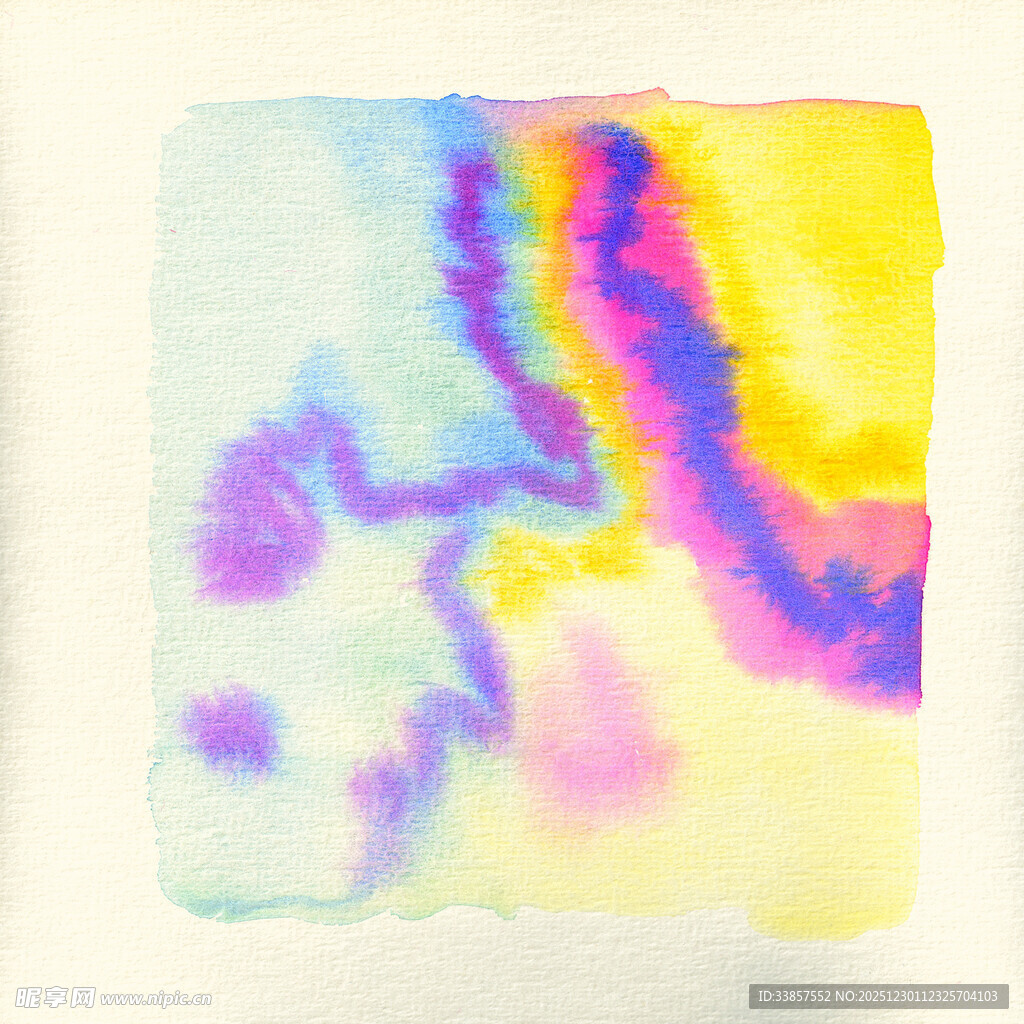 抽象水彩艺术图案