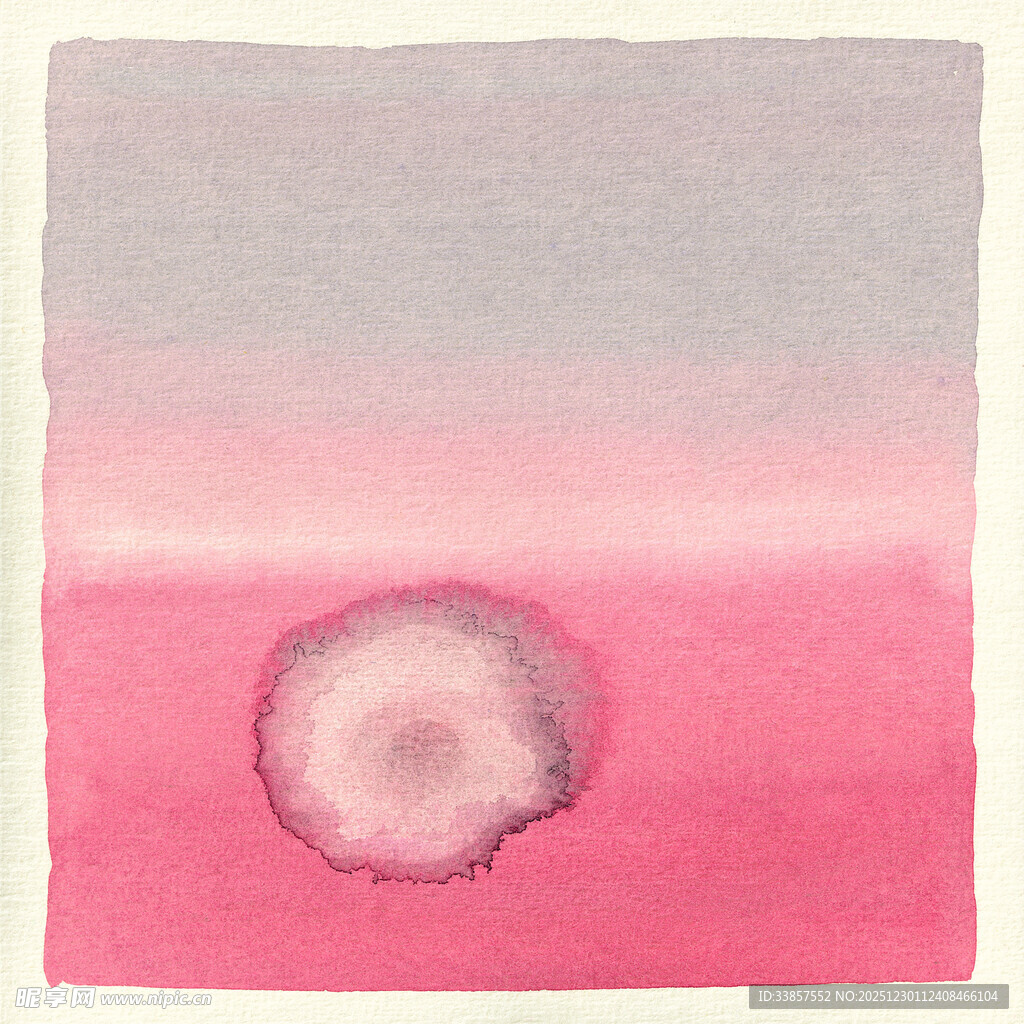 渐变粉色中的圆形图案