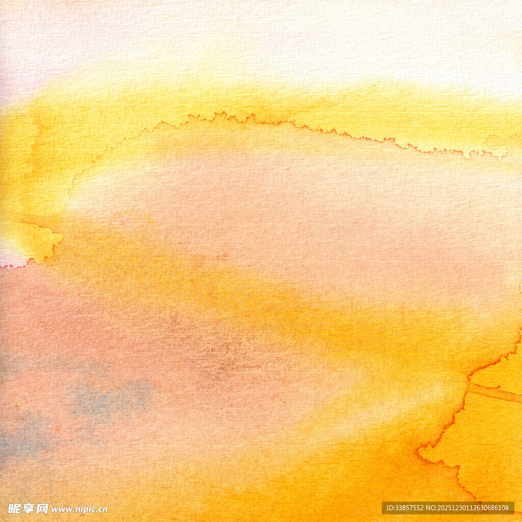 抽象水彩画中的暖色调纹理