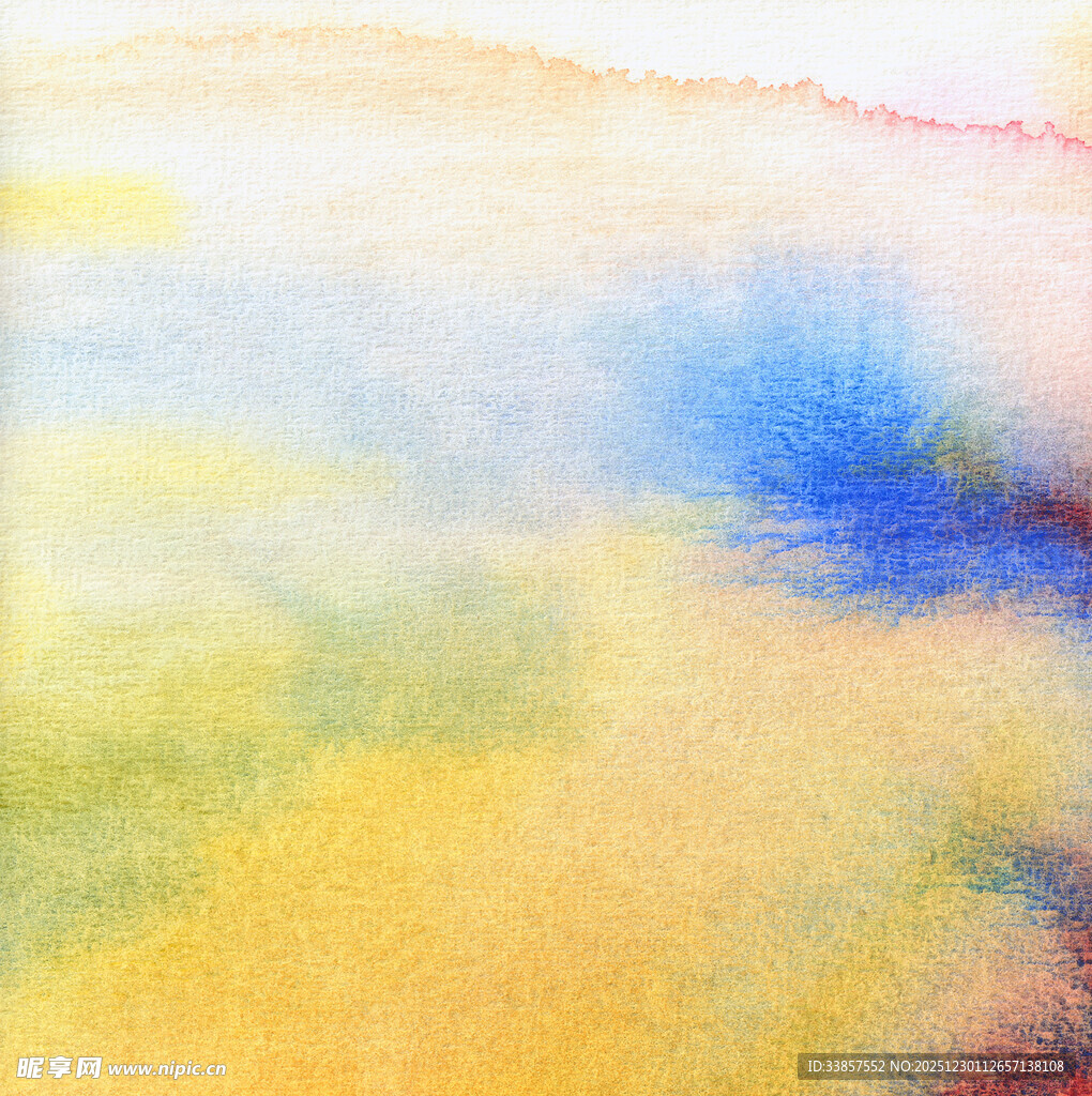 多彩水彩抽象背景画面