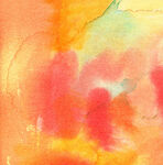 抽象水彩画色彩斑斓画面