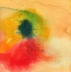 抽象水彩画色彩斑斓画面