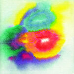 多彩抽象水彩图案