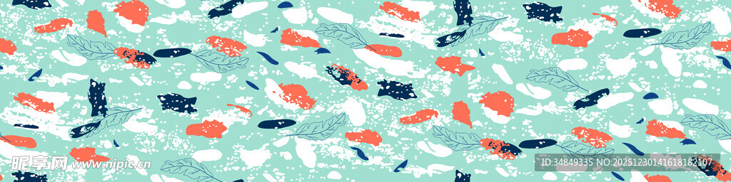 海洋风几何图案背景