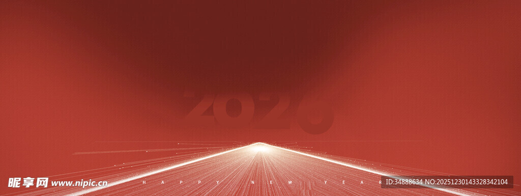 红色科技感光线背景画面