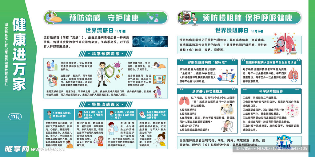 健康生活宣传海报