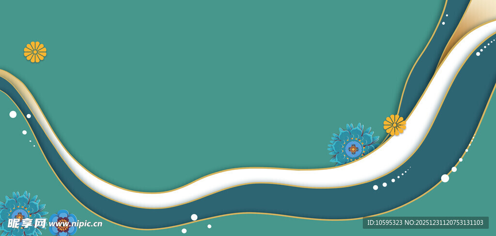 海洋风动态波浪装饰图案