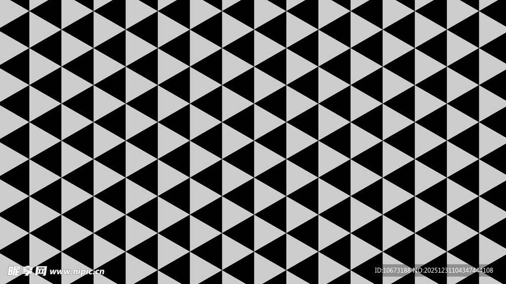 黑白三角几何图案背景