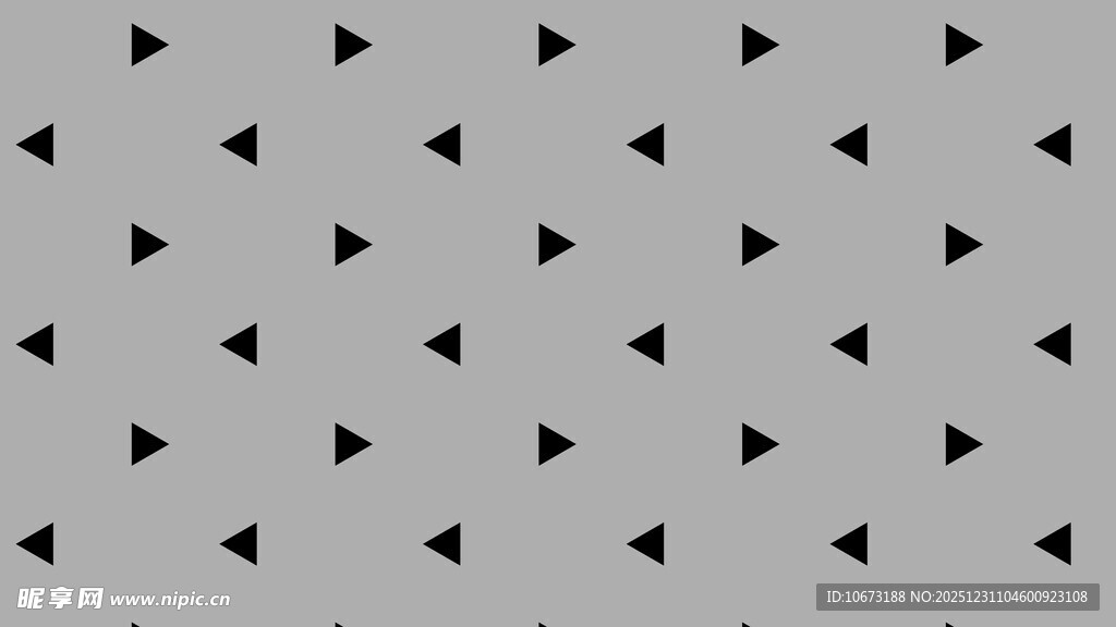 灰色背景黑色三角形图案
