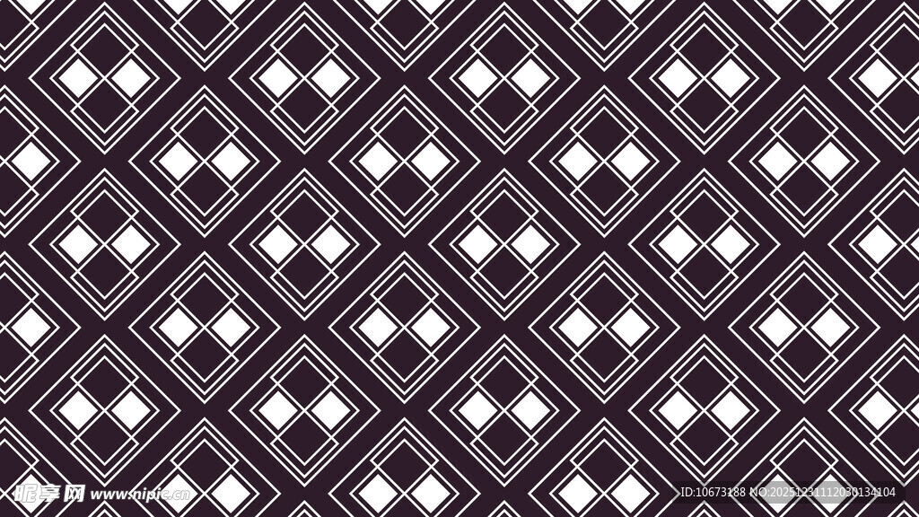 几何菱形黑白图案纹理