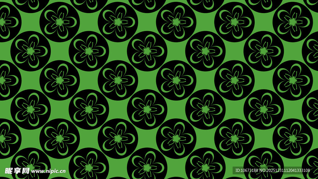 绿色几何图案无缝背景