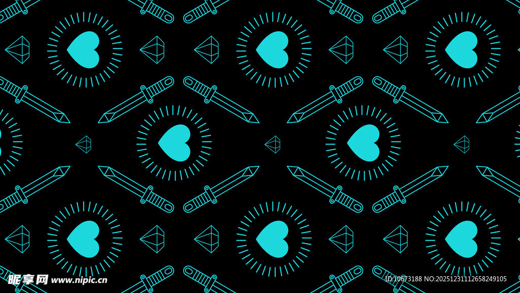 蓝黑几何图案背景