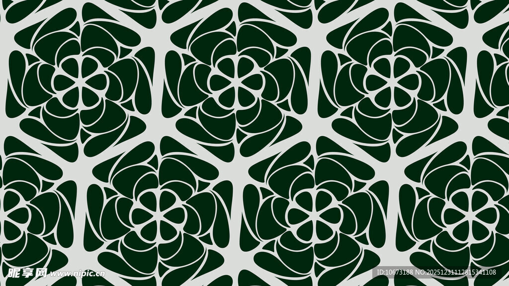 绿色几何图案装饰纹理
