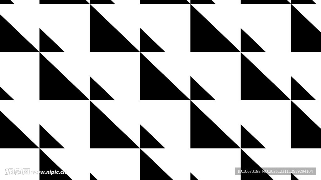 黑白三角几何图案背景