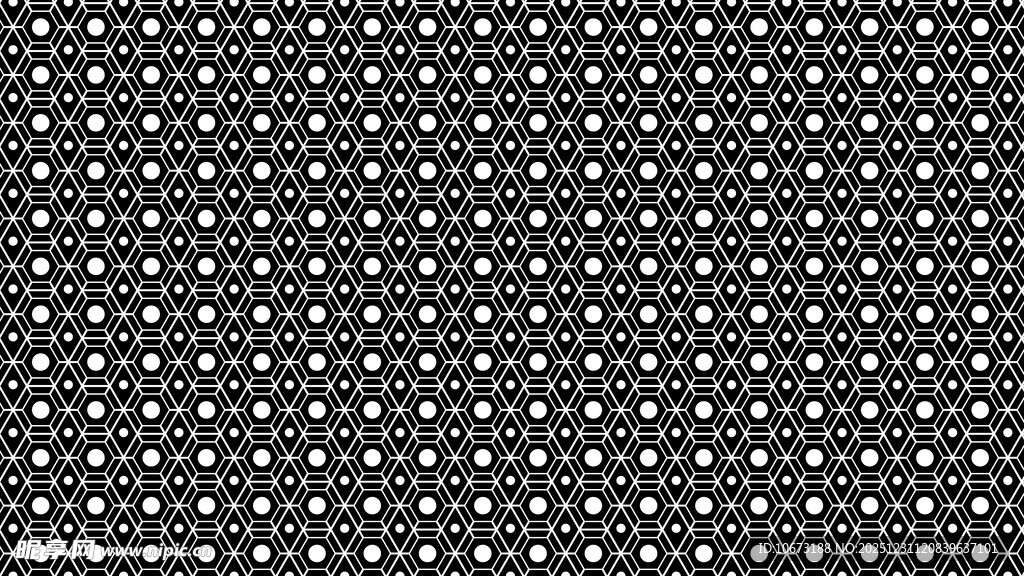 黑色底白点几何图案纹理