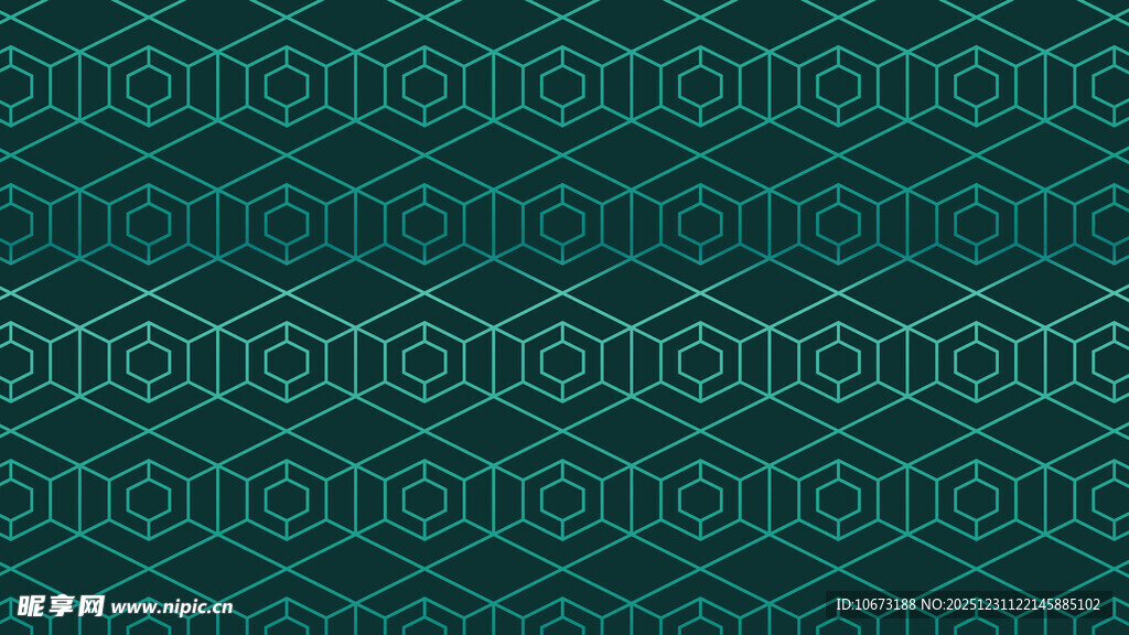 深绿色几何图案纹理背景