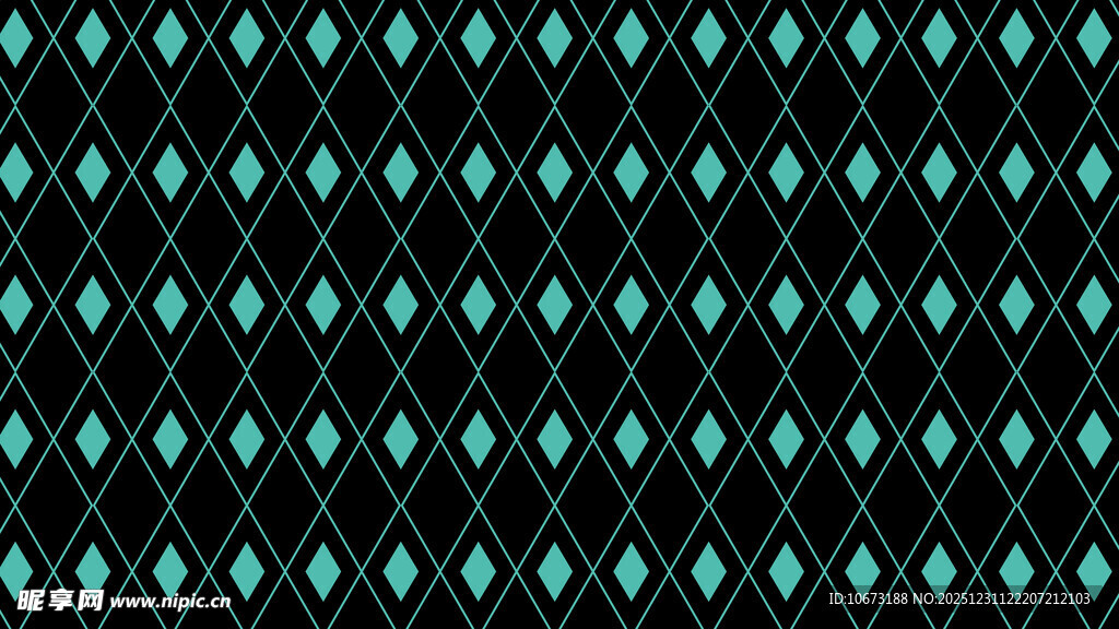 蓝黑几何菱形图案背景