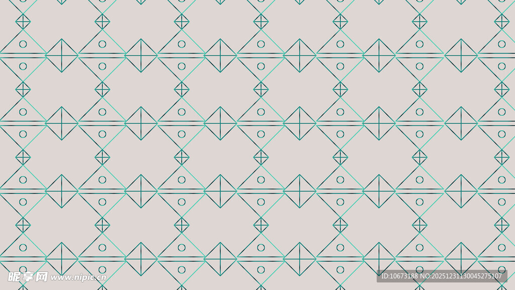 淡蓝几何花纹无缝图案