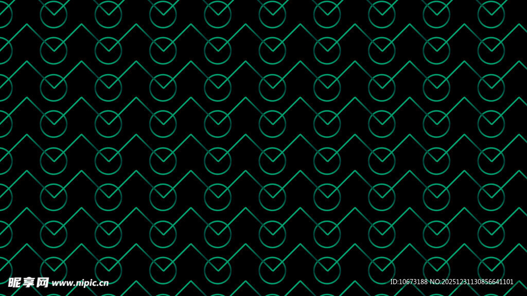 深绿几何图案背景纹理