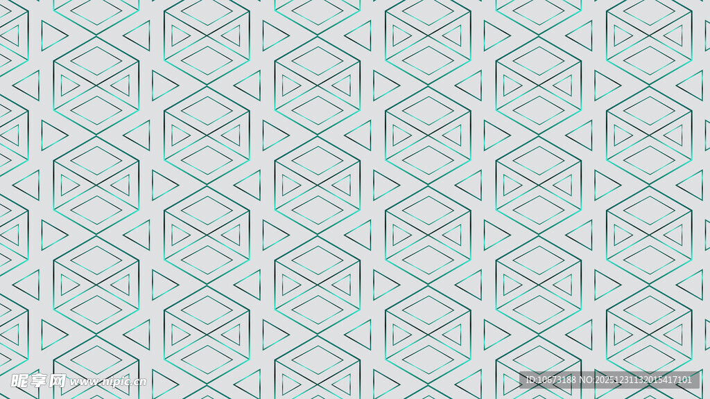 淡蓝几何花纹图案背景