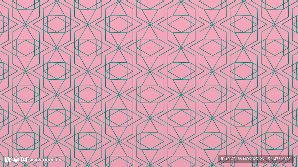 粉色几何图案无缝背景