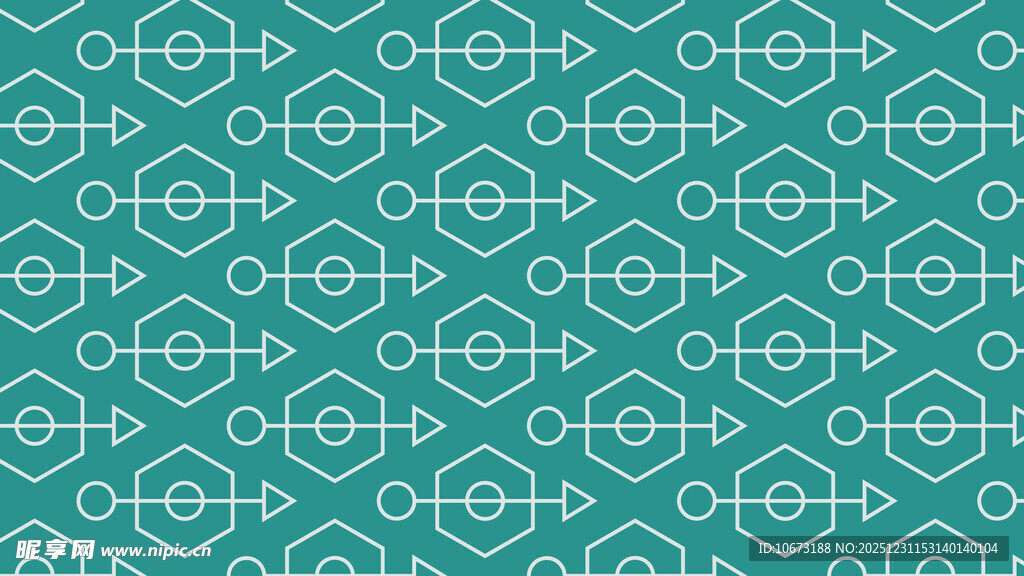 青绿色几何图案背景纹理