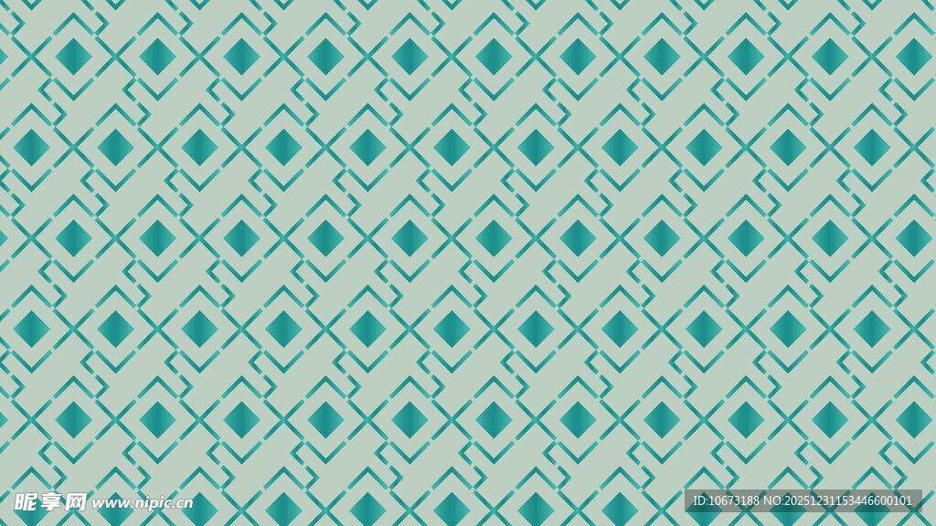 蓝绿色几何图案纹理背景
