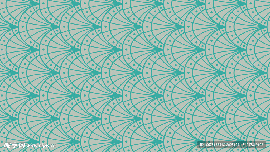 蓝绿色几何花纹背景图案