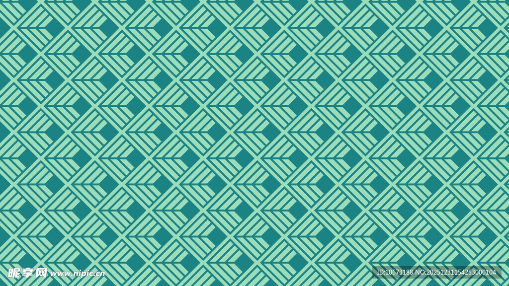 蓝绿色几何图案背景