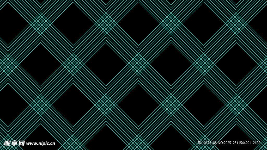 深绿黑方格几何图案背景