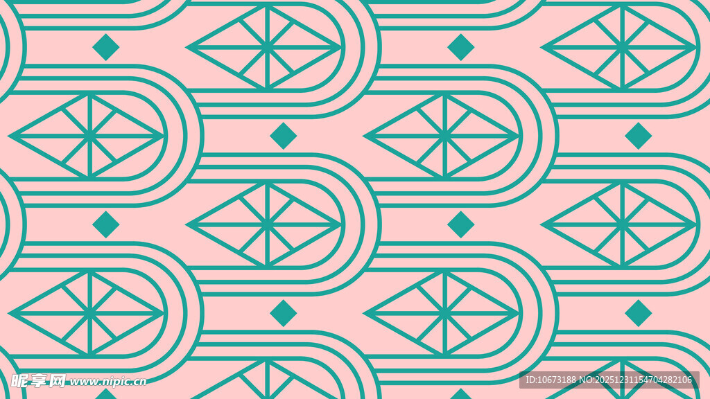 粉色几何图案无缝背景