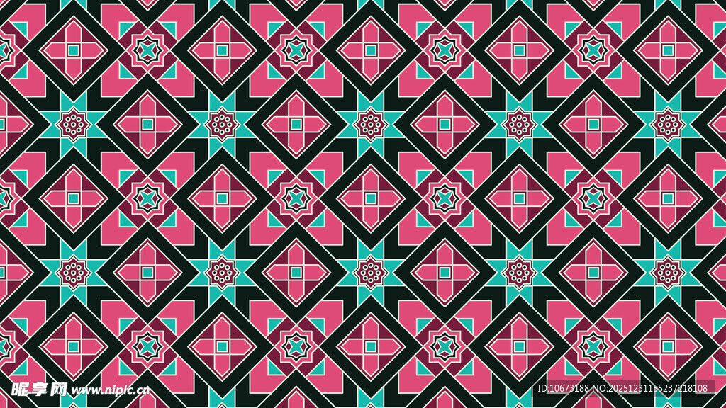 星型图案的几何花纹背景