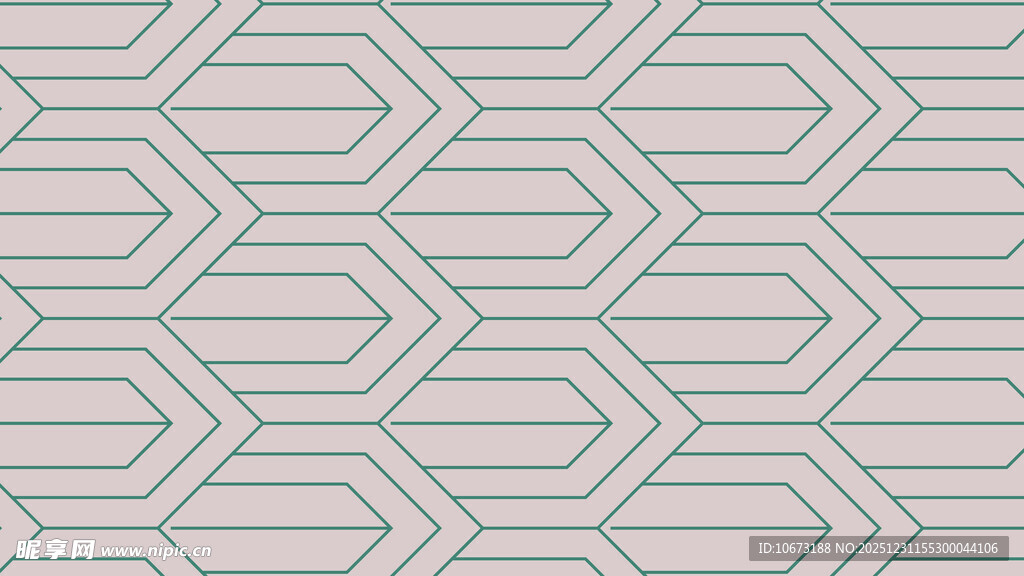 几何线条六边形图案背景