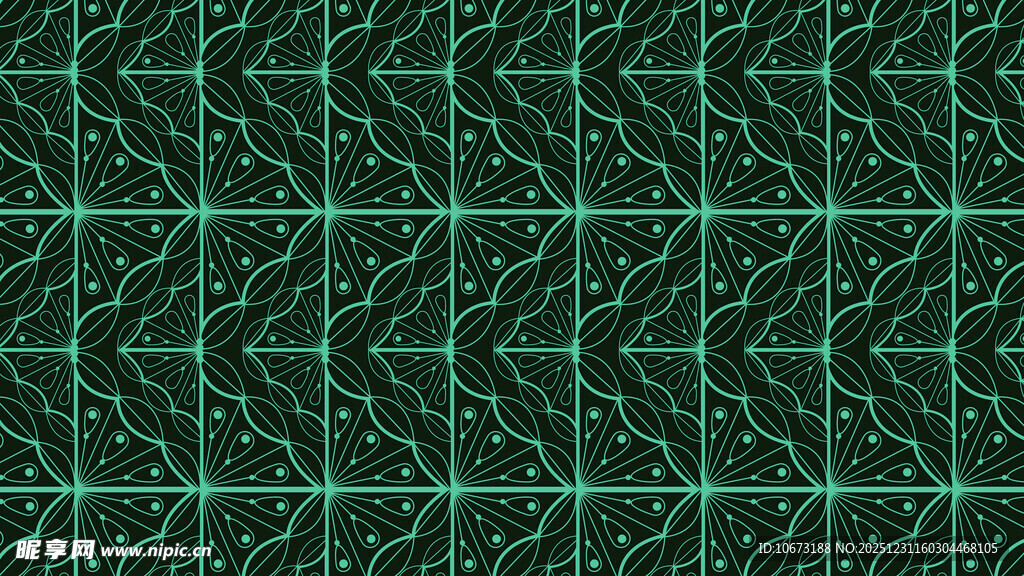 绿色几何图案背景纹理