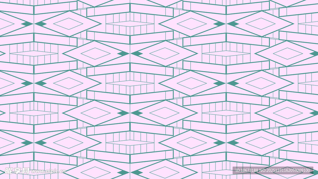 几何线条交织的简约图案