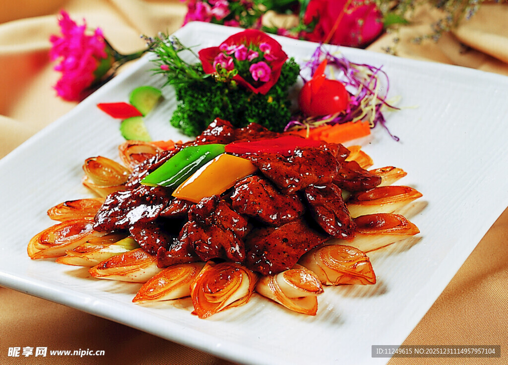 京葱黑椒炒鹅肝