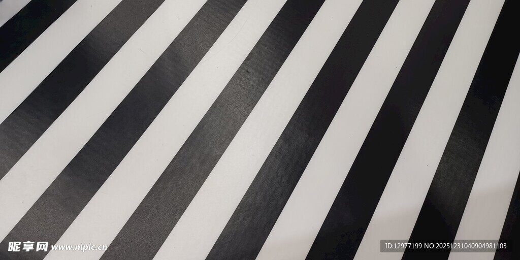 黑白条纹纹理布料