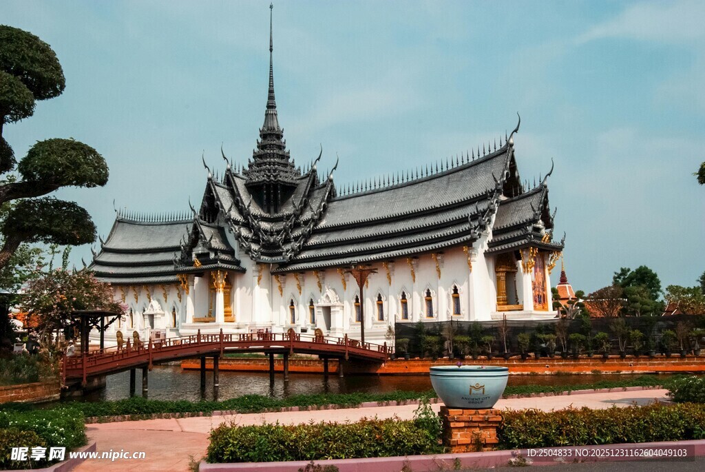 泰国传统风格寺庙建筑