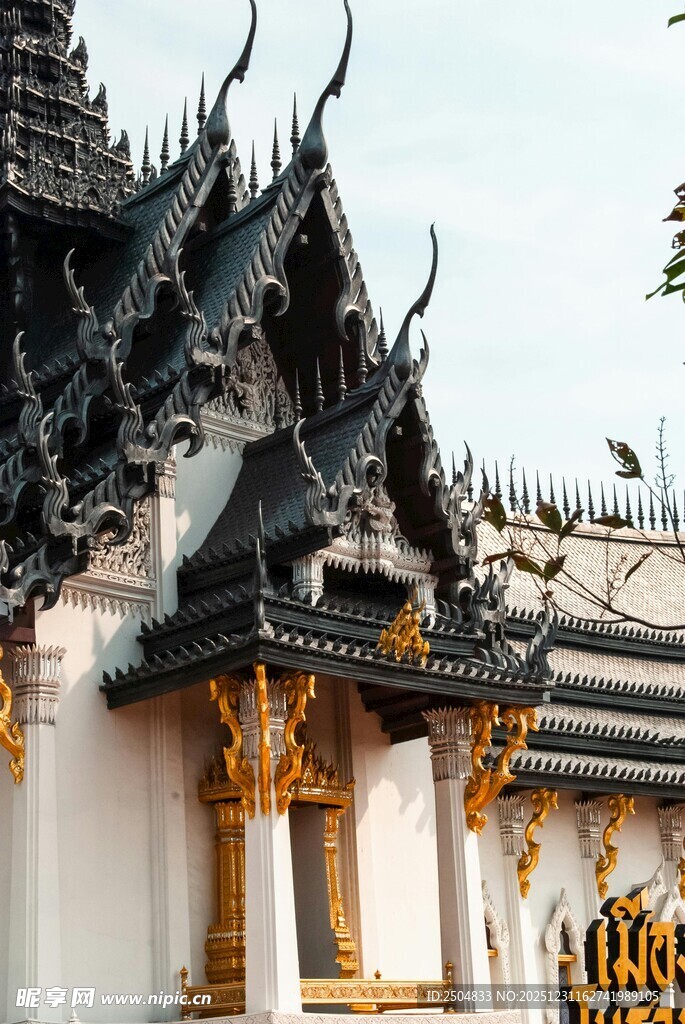 泰国寺庙建筑精美一角