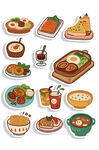 美食贴纸素材